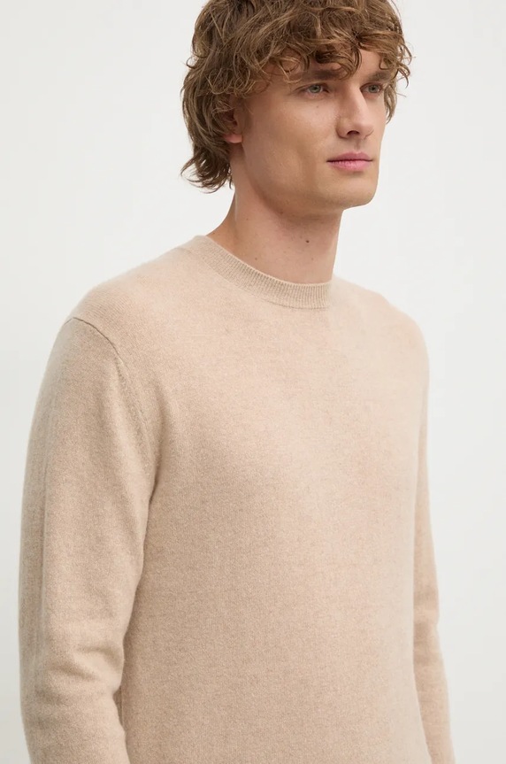 United Colors of Benetton sweter kaszmirowy beżowy 1033U105S