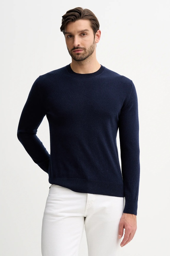 United Colors of Benetton sweter kaszmirowy granatowy 1033U105S