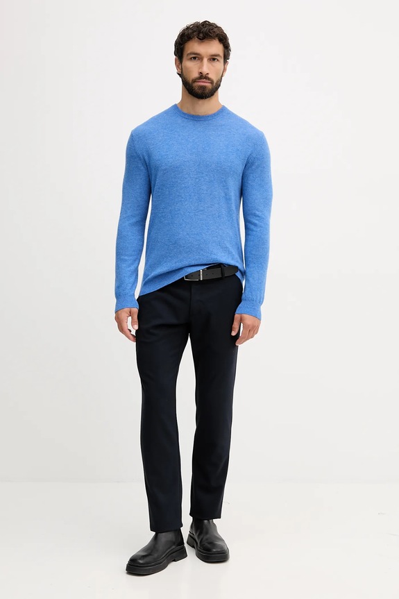 United Colors of Benetton sweter wełniany 1002U1G34 niebieski AW25