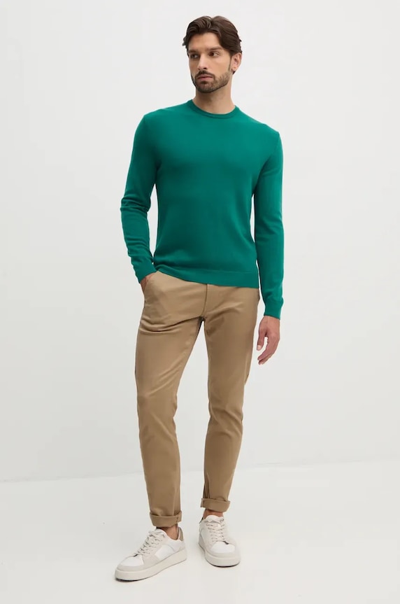Vlněný svetr United Colors of Benetton 1002U1G34 zelená AW25