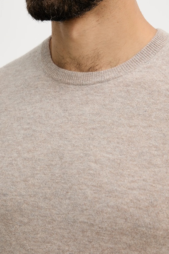 United Colors of Benetton sweter wełniany 1002U1G34 brązowy
