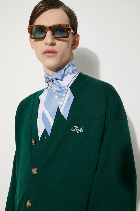 Drôle de Monsieur sweter wełniany Le Cardigan Drôle PERM.CA123.WO007.DGN