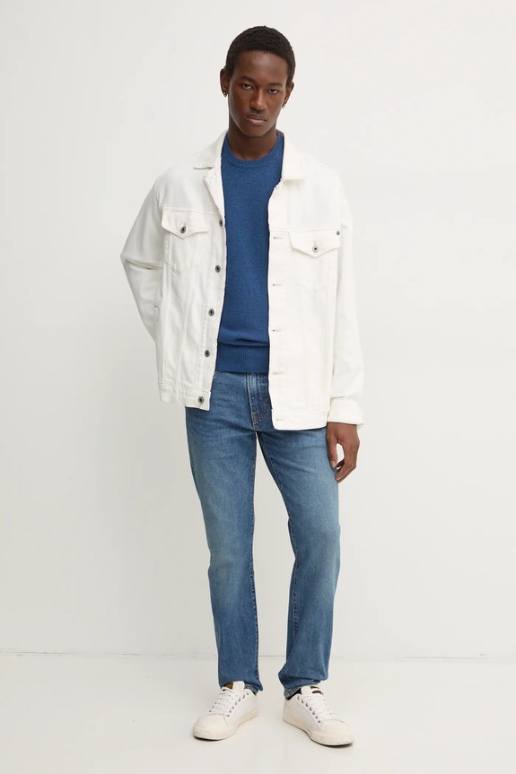 United Colors of Benetton sweter wełniany 1006U108W niebieski AW25