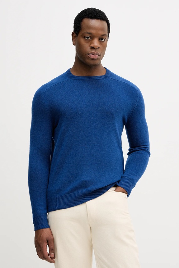 Μάλλινο πουλόβερ United Colors of Benetton μπλε 1006U108W