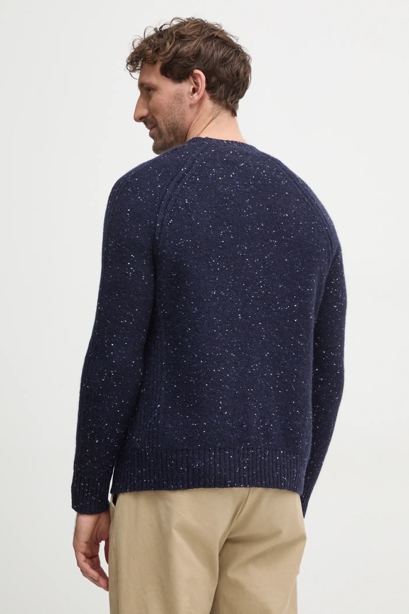 Odzież United Colors of Benetton sweter wełniany 1KBAU1081 granatowy
