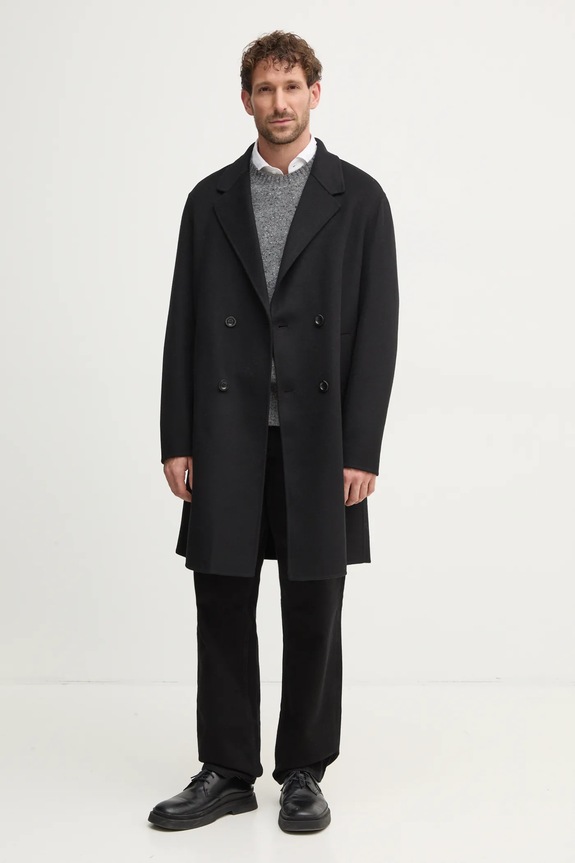 United Colors of Benetton sweter wełniany 1KBAU1081 szary AW24