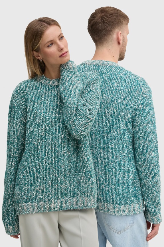 United Colors of Benetton pulover din amestec de lana grosime medie turcoaz 116NU108M