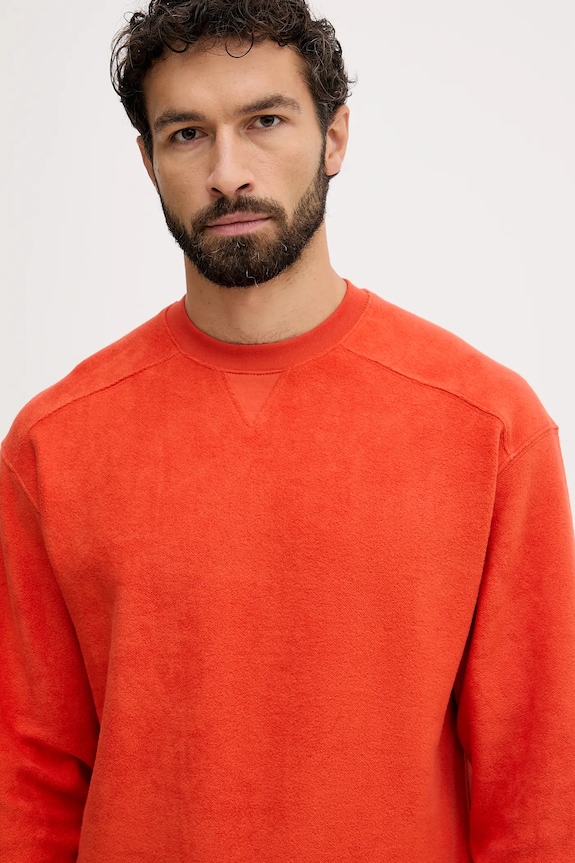 Bavlnená mikina United Colors of Benetton oranžová 3NMEU109T