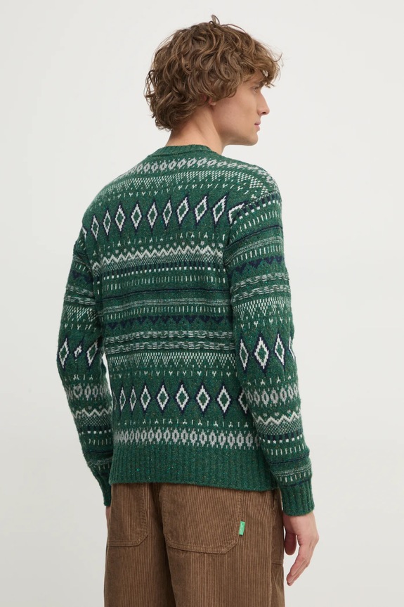 Odzież United Colors of Benetton sweter 1137K107V zielony