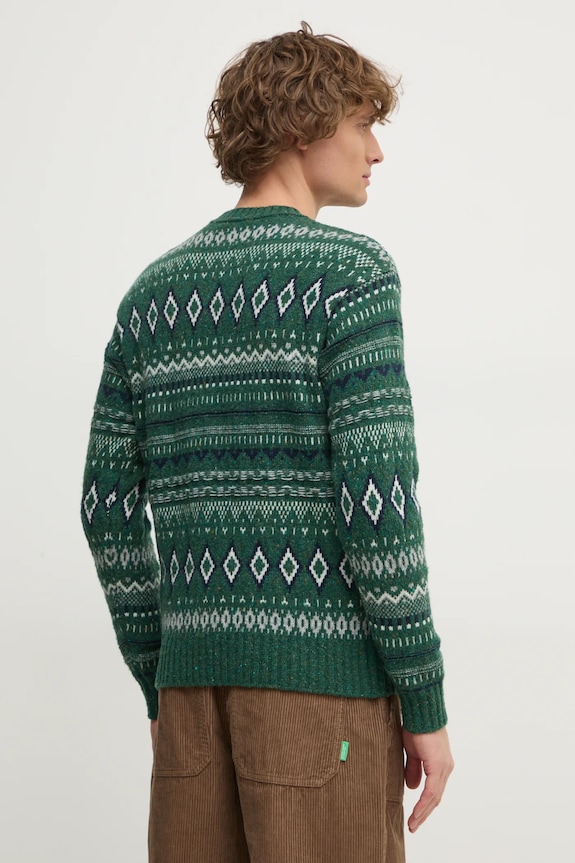 Odzież United Colors of Benetton sweter 1137K107V zielony