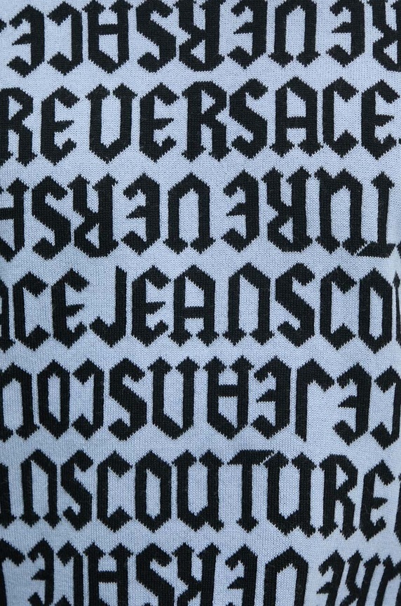 Versace Jeans Couture pulover de lana 77GAFM03.CMN91 albastru
