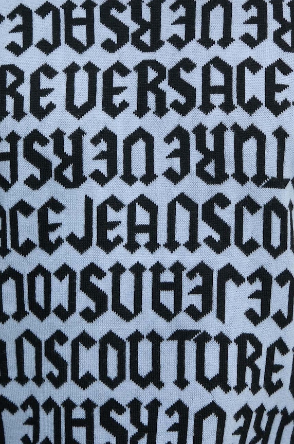 Versace Jeans Couture pulover de lana 77GAFM03.CMN91 albastru