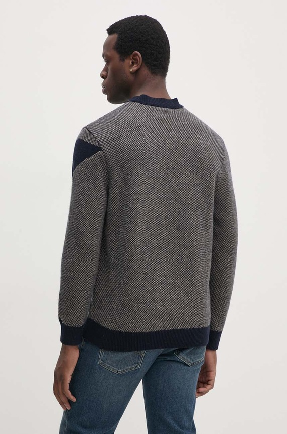 Odzież Armani Exchange sweter wełniany 6DZM2Q.ZM4QZ granatowy
