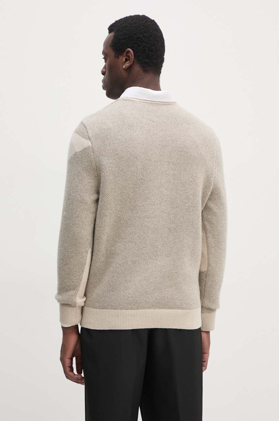 Odzież Armani Exchange sweter wełniany 6DZM2Q.ZM4QZ beżowy