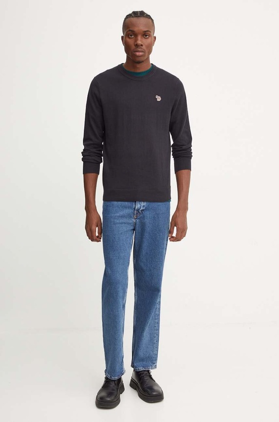 PS Paul Smith sweter z domieszką wełny M2R.530XZ.N22226 czarny AW24