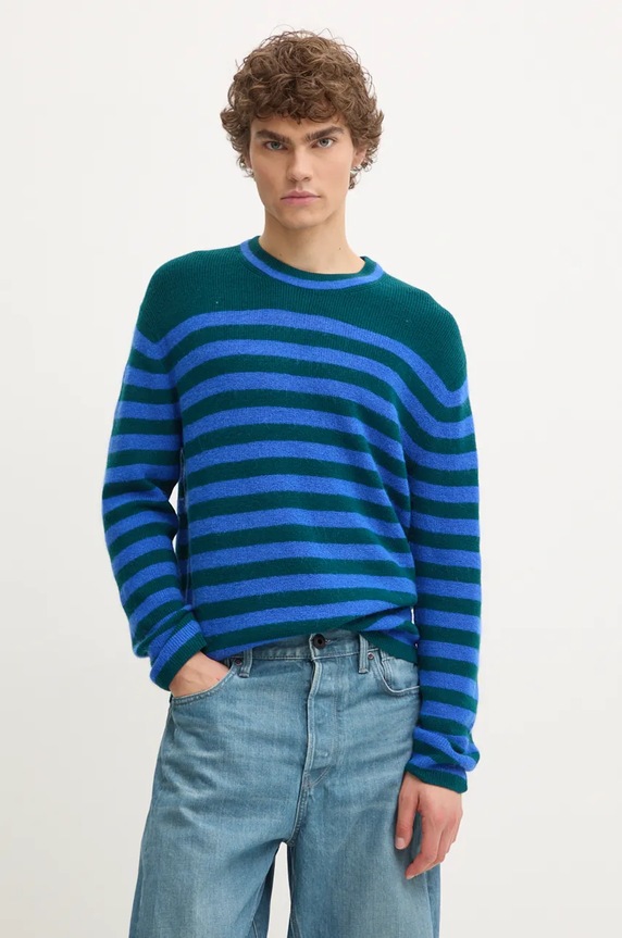 PS Paul Smith sweter okrągły niebieski M2R.976Y.N22232
