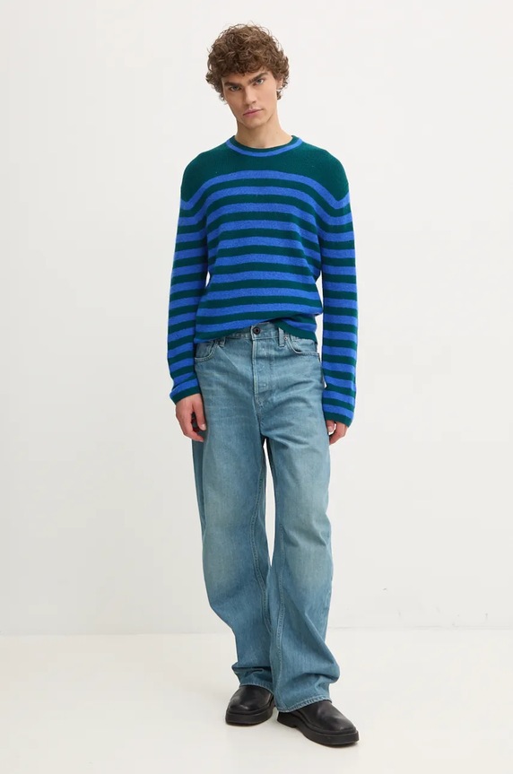 PS Paul Smith sweter M2R.976Y.N22232 niebieski AW24