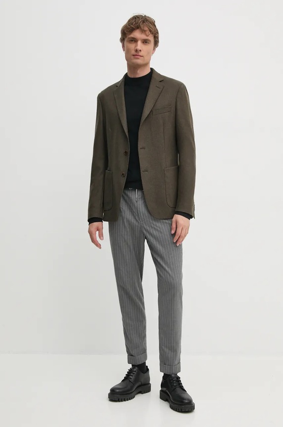 Vlněný svetr Joop! 30032606 černá AW24