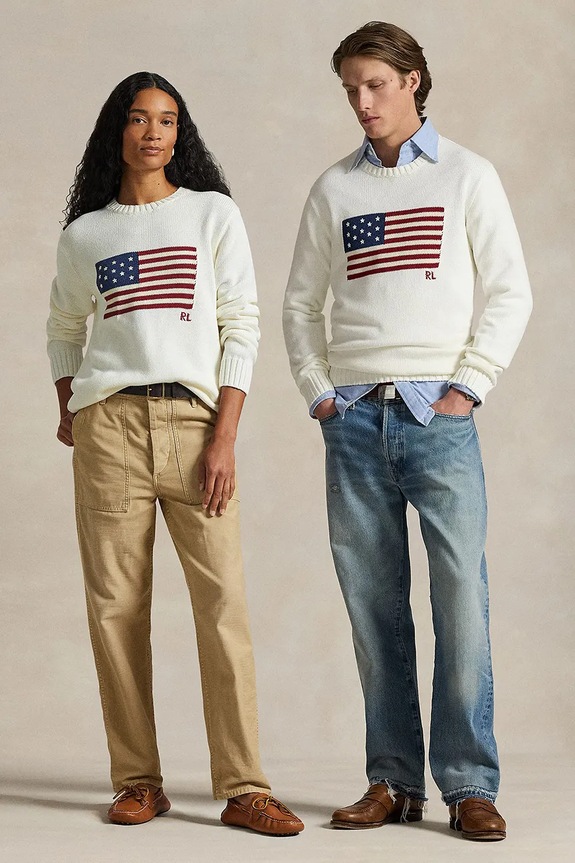 Bavlnený sveter Polo Ralph Lauren biela 710718281
