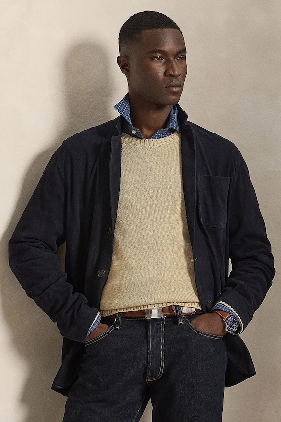 Polo Ralph Lauren sweter bawełniany 710810846 brązowy