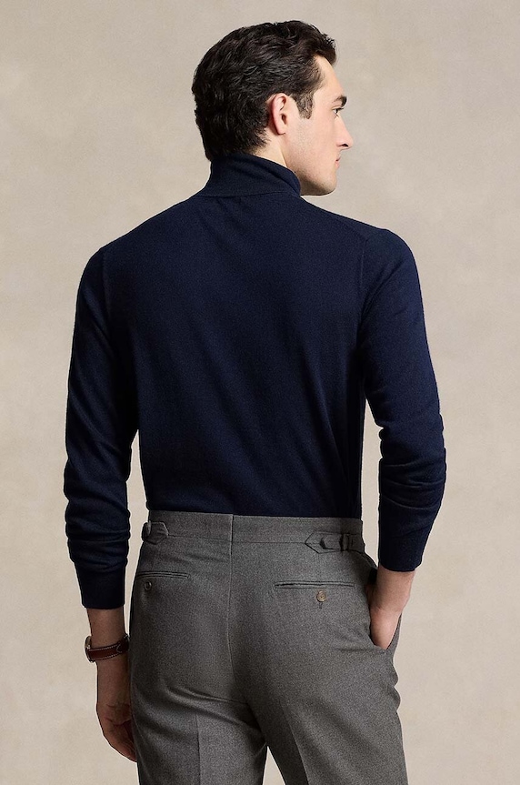 Vlněný svetr Polo Ralph Lauren 710946145 modrá AW25