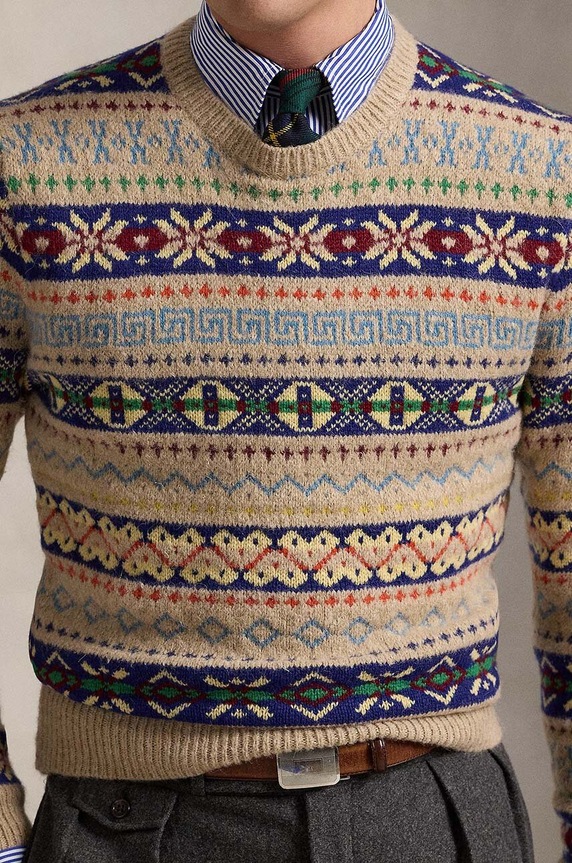 Polo Ralph Lauren sweter wełniany beżowy 710949291