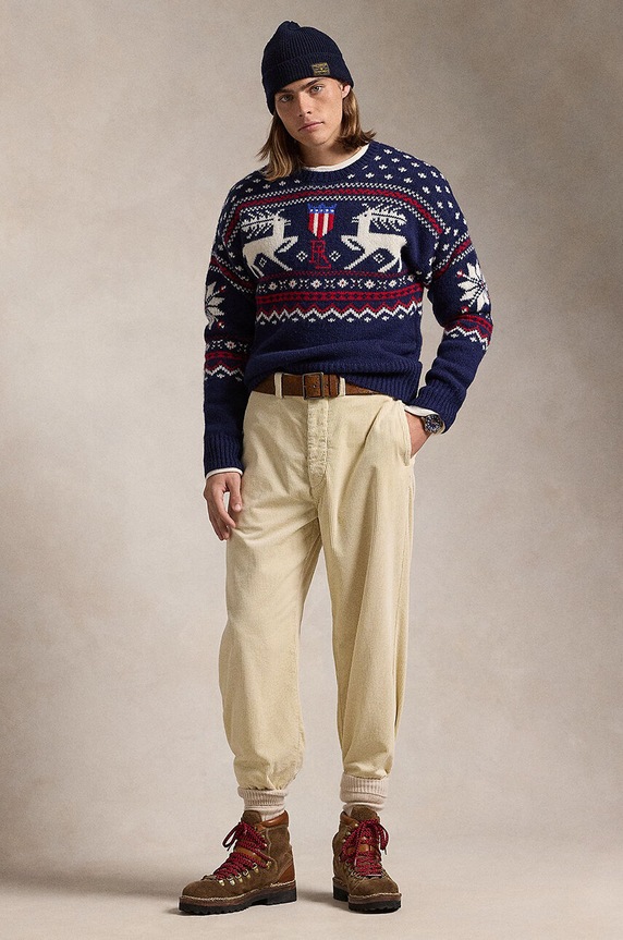 Clothing Polo Ralph Lauren woolen jumper 710949303 blue