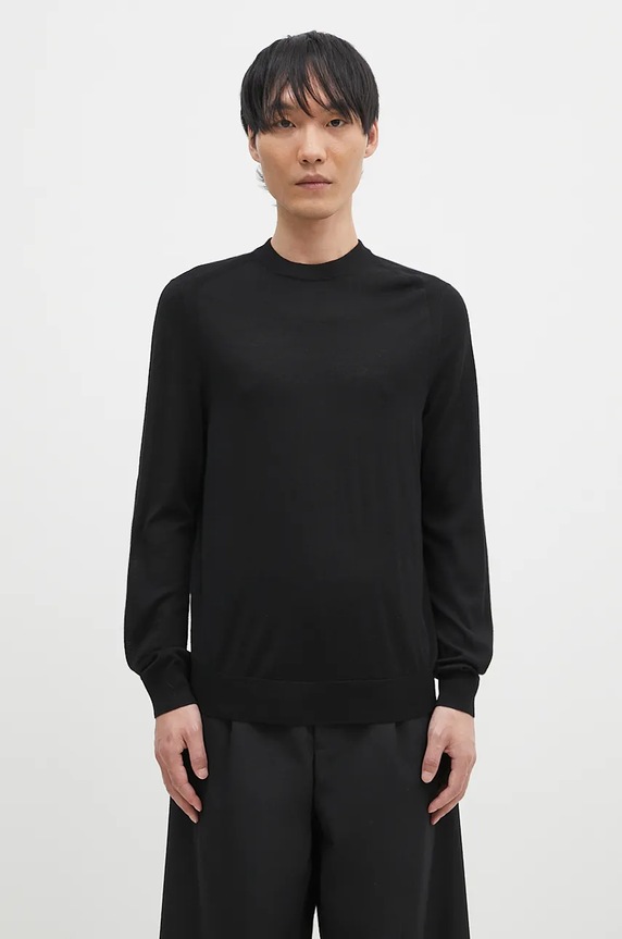 Paul Smith sweter wełniany okrągły czarny M1R.562X.M02093