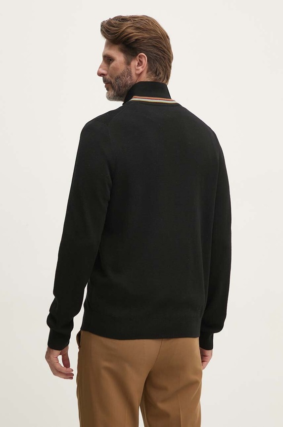 Odzież Paul Smith kardigan wełniany M1R.905Y.N02501 czarny