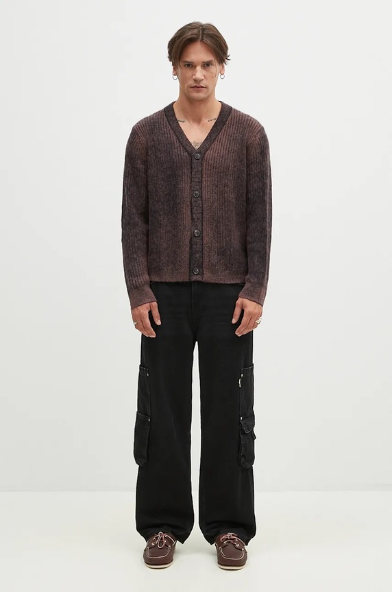 Paul Smith kardigan z domieszką wełny M1R.917Y.N02506 brązowy