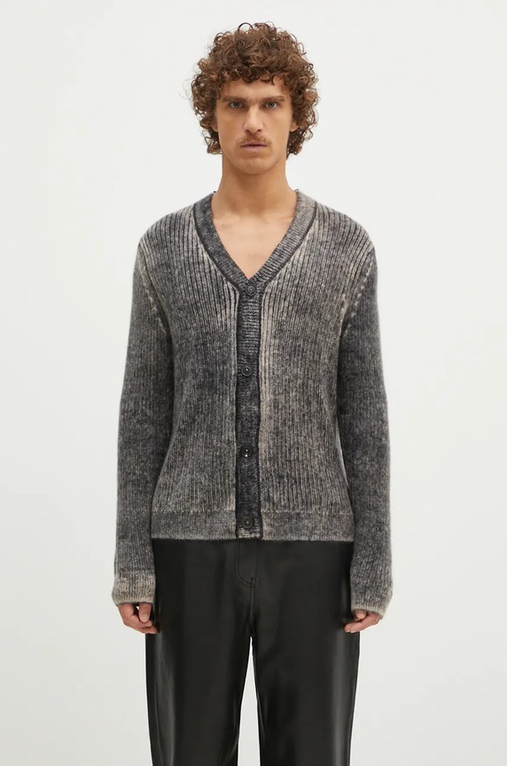 Paul Smith kardigán gyapjú keverékből gyapjú szállal szürke M1R.917Y.N02506