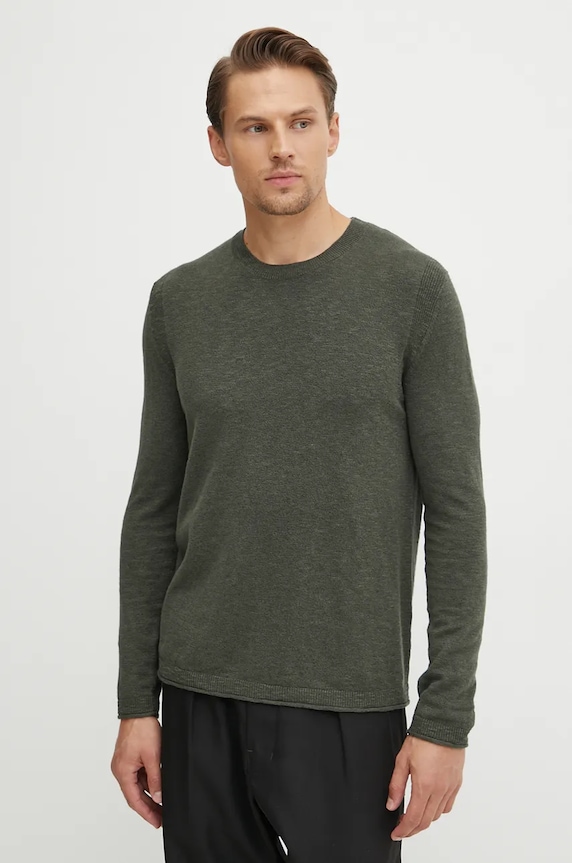 Sisley sweter pozostałe zielony 1VGHS103Q