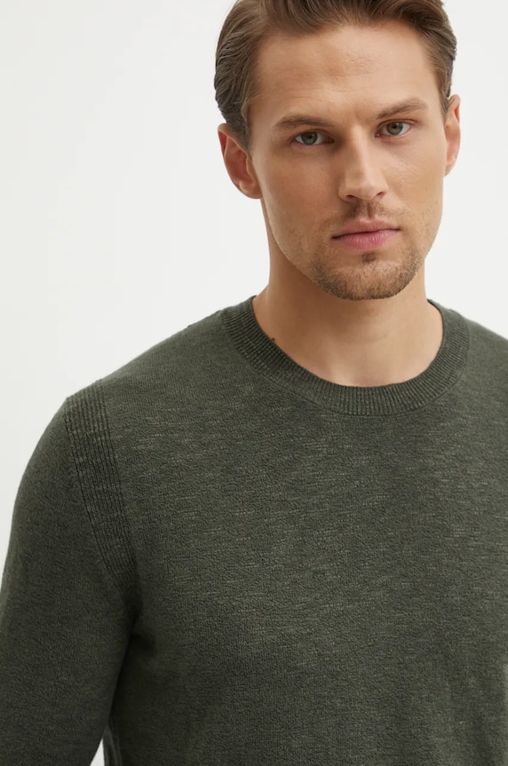 Sisley sweter zielony 1VGHS103Q