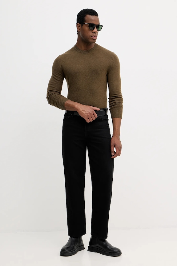 Свитер с примесью шерсти Sisley 102HS1B17 зелёный AW25