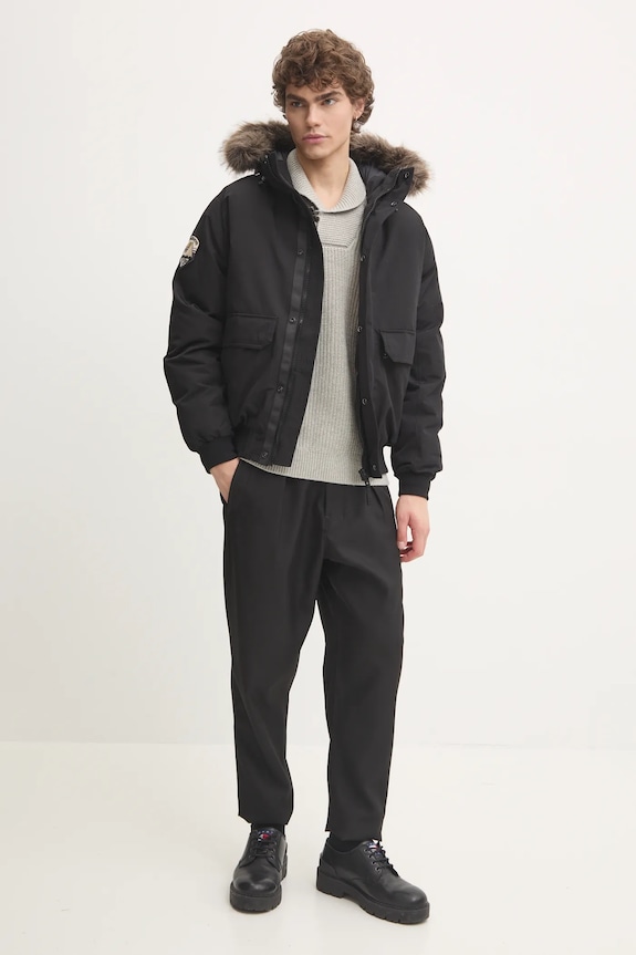 Superdry gyapjúkeverék pulóver M6110626A.07Q szürke AW24