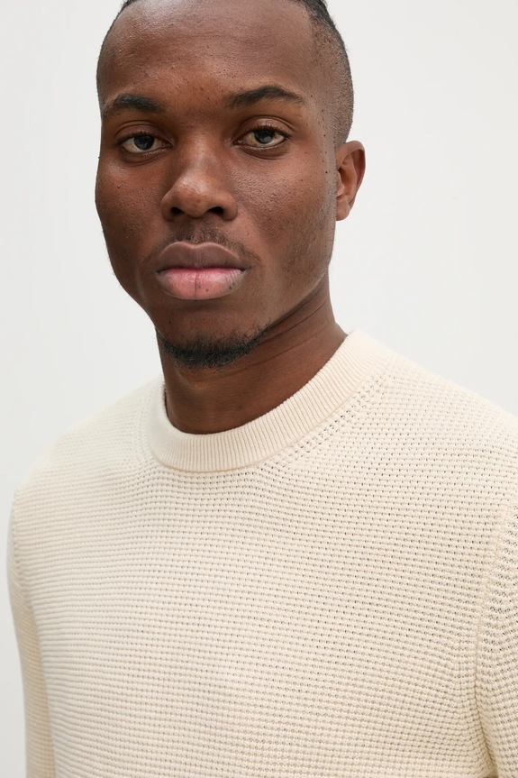 Superdry sweter bawełniany beżowy M6110657A.6ZC