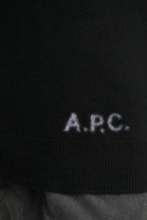 A.P.C. kardigan wełniany kenny WVBDK.H22305 czarny