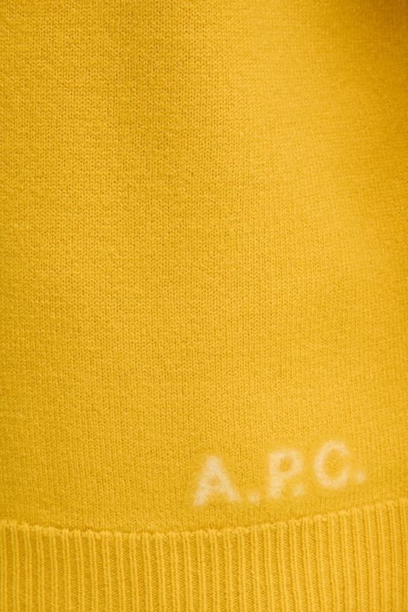 A.P.C. sweter wełniany pull edward WVBDK.H23059 żółty