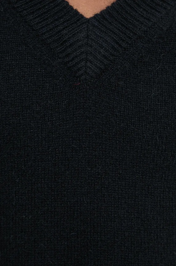 Vlnený sveter A.P.C. pull dany WYAAD.M23380 čierna
