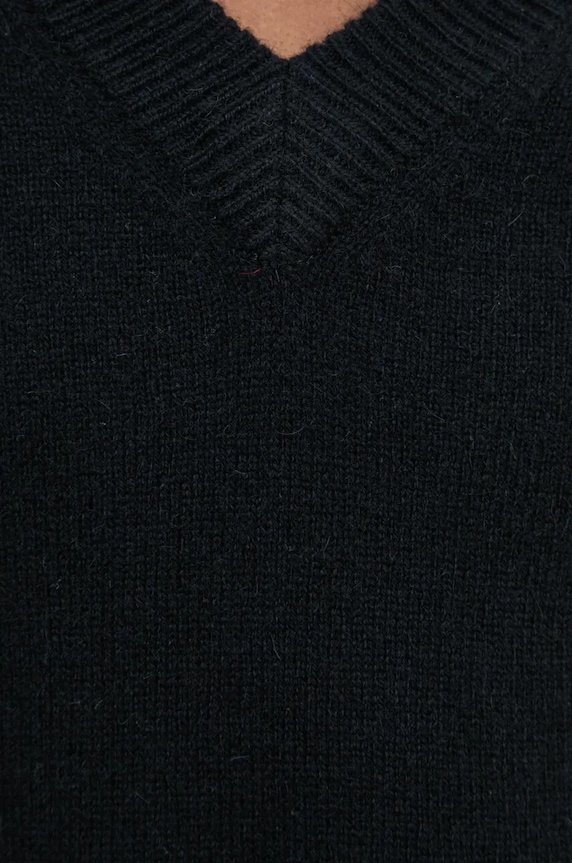 Vlnený sveter A.P.C. pull dany WYAAD.M23380 čierna