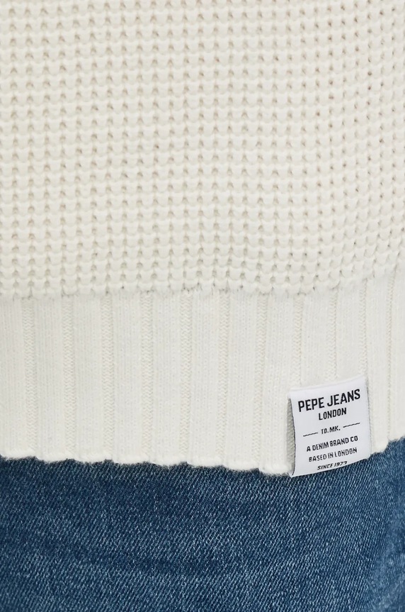 Βαμβακερό πουλόβερ Pepe Jeans COSTELLO PM702452 μπεζ