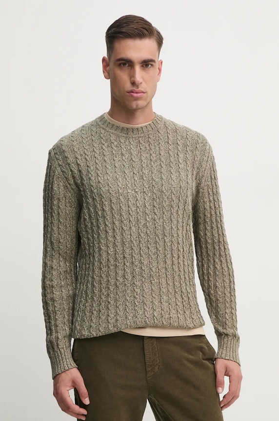 Pepe Jeans sweter bawełniany CHARLIE bawełna zielony PM702453