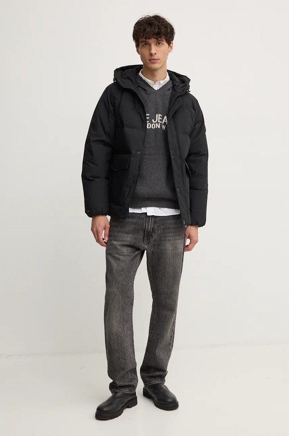Pulover s dodatkom vune Pepe Jeans CARSON PM702459 siva AW24