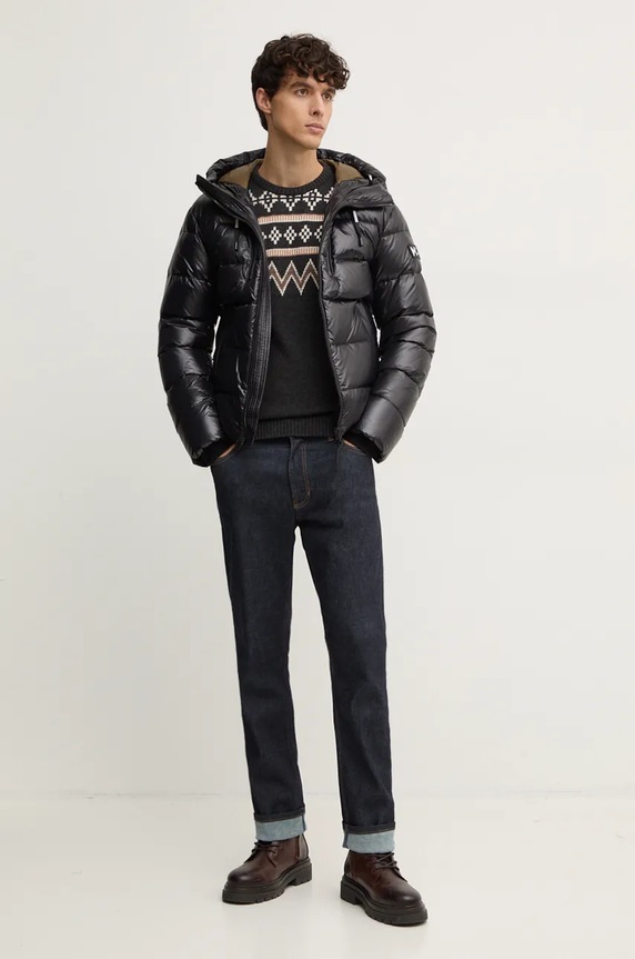 Svetr z vlněné směsi Pepe Jeans CHRISTOPHER PM702460 šedá AW24