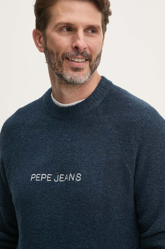 Pepe Jeans sweter CLOY aplikacja granatowy PM702461