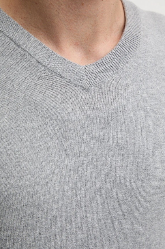 Sveter s prímesou vlny Pepe Jeans NEW ANDRE V NECK PM702468 sivá
