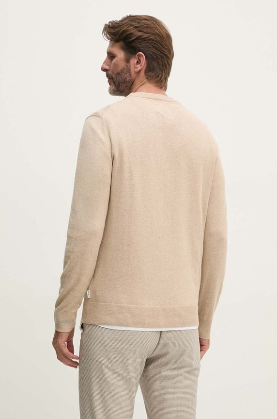 Ruházat Pepe Jeans gyapjúkeverék pulóver NEW ANDRE CREW NECK PM702469 bézs