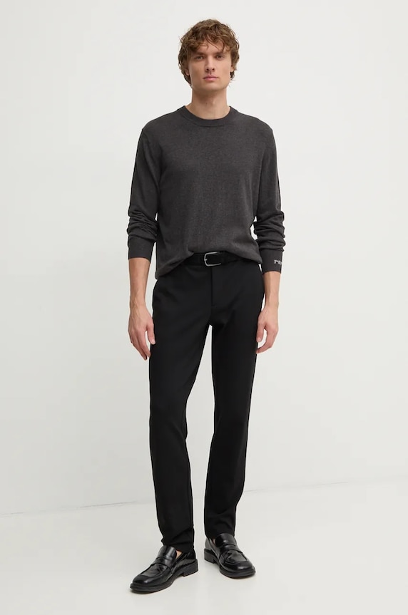 Pepe Jeans pulover din amestec de lana NEW ANDRE CREW NECK PM702469 gri AW24