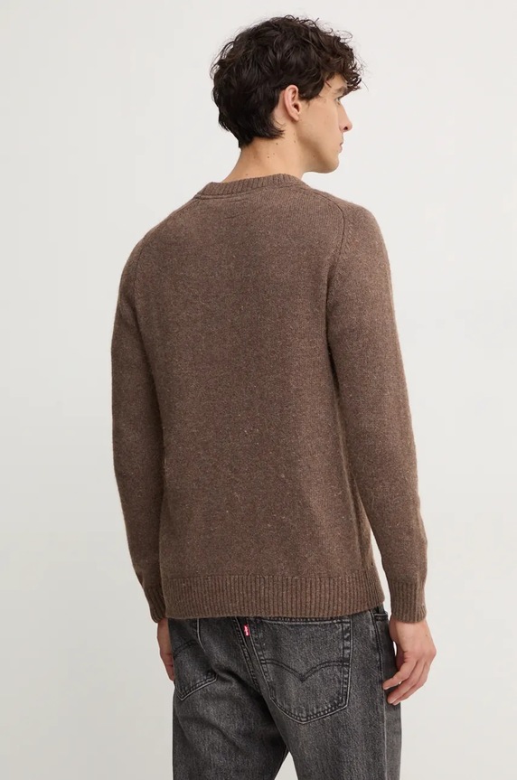 Sveter s prímesou vlny Pepe Jeans CRED PM702480 hnedá AW24