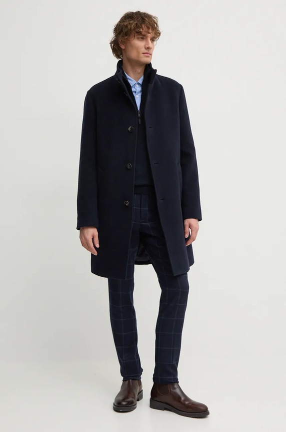 Pulover s dodatkom vune Boss Orange Kanobix_S 50527585 mornarsko plava SS26